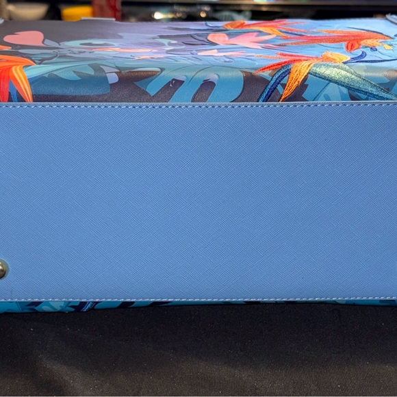 Stitch Embroidered Blue Tote Bag - Picture 5 of 13